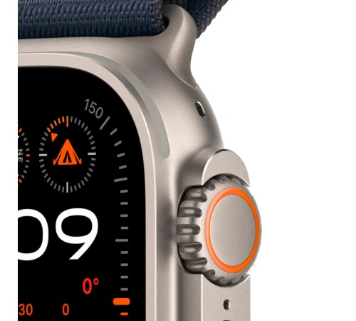 Умные часы Apple Watch Ultra 2 49 мм Titanium Case, титановый/blue Alpine Loop (L)