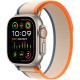 Умные часы Apple Watch Ultra 2 49 мм Titanium Case, титановый/orange/beige Trail Loop (M/L)