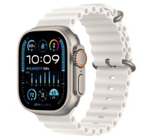 Умные часы Apple Watch Ultra 2 49 мм Titanium Case, титановый/white Ocean Band One Size Умные часы Apple Watch Ultra 2 49 мм Titanium Case, титановый/white Ocean Band One Size