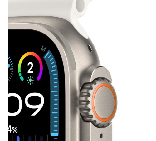 Умные часы Apple Watch Ultra 2 49 мм Titanium Case, титановый/white Ocean Band One Size Умные часы Apple Watch Ultra 2 49 мм Titanium Case, титановый/white Ocean Band One Size