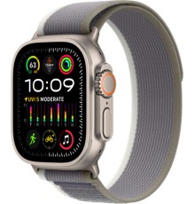 Умные часы Apple Watch Ultra 2 49 мм Titanium Case, титановый/green/gray Trail Loop (M/L)