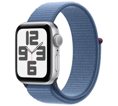 Умные часы Apple Watch SE 2 (2023) GPS 44mm Silver Aluminium Case with Winter Blue Sport Loop (MREF3)