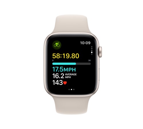 Умные часы Apple Watch SE 2 (2023) GPS 44mm Starlight Aluminium Case with Starlight Sport Band S/M 
