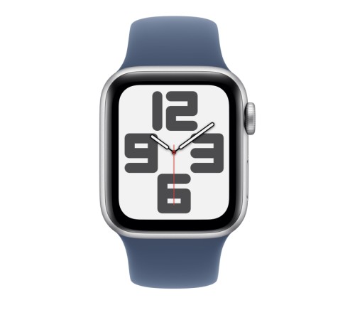 Умные часы Apple Watch SE 2 (2024) 40mm Silver Aluminium Case with Denim Sport Band S/M (MXEC3)