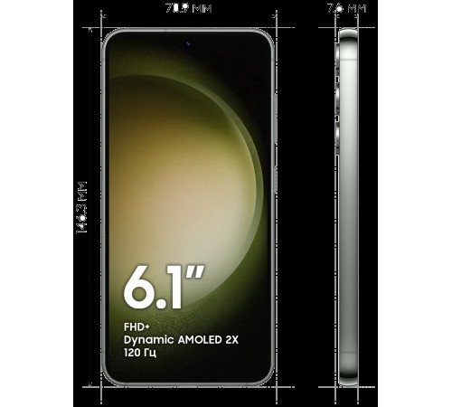 Смартфон Samsung Galaxy S23 8/128 ГБ, cream
