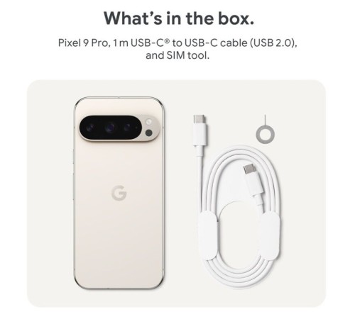 Смартфон Pixel 9 Pro 5G 16/128ГБ, Dual: nano SIM + eSIM, Porcelain Смартфон Pixel 9 Pro 5G 16/128ГБ, Dual: nano SIM + eSIM, Porcelain