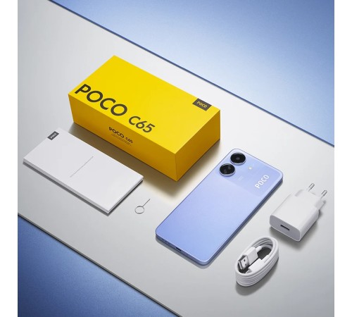Смартфон POCO C65 6/128, RU, Dual nano SIM, Blue