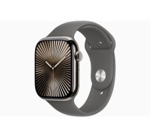 Apple Watch S10 42mm Natural Titanium Case with Stone Gray Sport Band S/M (HK) Apple Watch S10 42mm Natural Titanium Case with Stone Gray Sport Band S/M (HK)