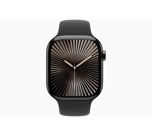 Apple Watch S10 42mm Slate Titanium Case with Black Sport Band S/M (HK)