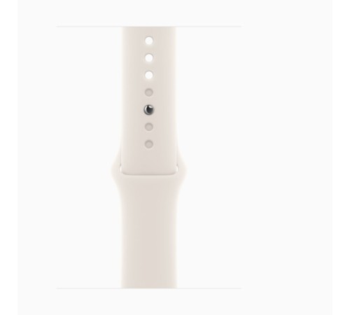 Apple Watch S10 46mm Rose Gold Aluminium Case with Starlight Sport Band S/M 