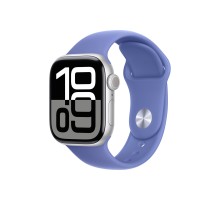 Apple Watch S10 42mm Silver Aluminium Case with  Periwinkle Sport Band S/M