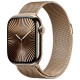 Apple Watch S10 42mm Gold Titanium Case with Gold Milanese Loop