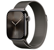 Apple Watch S10 42mm Slate Titanium Case with Slate Milanese Loop