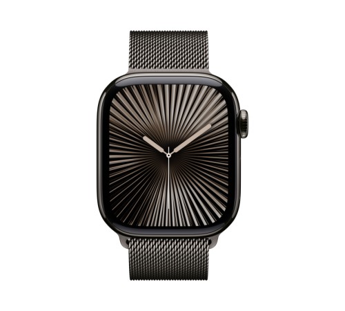 Apple Watch S10 42mm Slate Titanium Case with Slate Milanese Loop