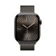 Apple Watch S10 42mm Slate Titanium Case with Slate Milanese Loop
