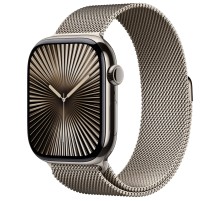 Apple Watch S10 46mm Natural Titanium Case with Natural Milanese Loop S/M (US)