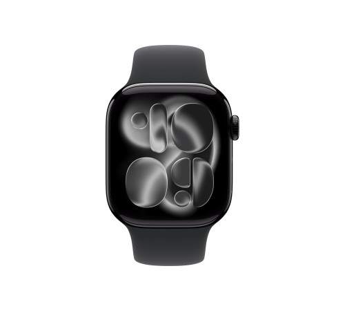 Apple Watch S11 42mm Jet Black Aluminum Case with Black Sport Band M/L Apple Watch S11 42mm Jet Black Aluminum Case with Black Sport Band M/L