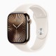 Apple Watch S10 42mm Gold Titanium Case with Starlight Sport Band S/M (US)