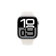 Apple Watch S10 46mm Silver Aluminium Case with Starlight Sport Band S/M