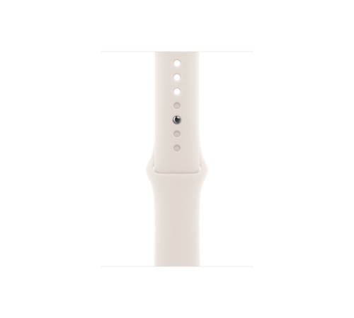 Apple Watch S10 46mm Silver Aluminium Case with Starlight Sport Band S/M