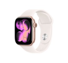 Apple Watch S11 46mm Rose Gold Aluminum Case with Light Blush Sport Band M/L