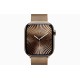 Apple Watch S10 46mm Gold Titanium Case with Gold Milanese Loop M/L (US)