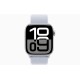 Apple Watch S10 42mm Silver Aluminium Case with Blue Cloud Sport Loop 
