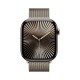 Apple Watch S10 42mm Natural Titanium Case with Natural Milanese Loop