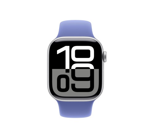 Apple Watch S10 42mm Silver Aluminium Case with  Periwinkle Sport Band M/L Apple Watch S10 42mm Silver Aluminium Case with  Periwinkle Sport Band M/L