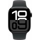 Apple Watch S10 46mm Jet Black Aluminum Case with Black Solo Loop Size 10
