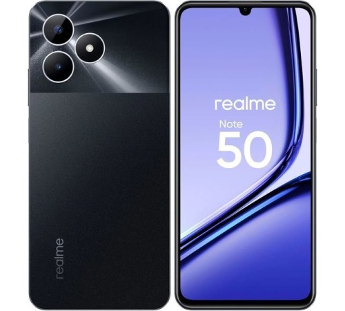 Смартфон Realme Note 50 3/64Gb Dual nanoSIM, RU, черный Смартфон Realme Note 50 3/64Gb Dual nanoSIM, RU, черный