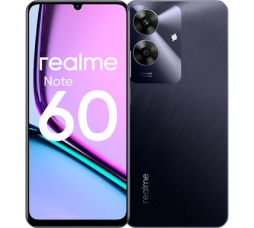 Смартфон Realme Note 60 4/128GB Dual nanoSIM, RU, черный Смартфон Realme Note 60 4/128GB Dual nanoSIM, RU, черный