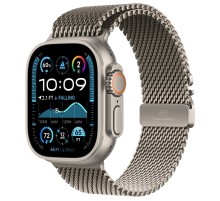 Умные часы Apple Watch Ultra 2 (2024) GPS + Cellular, 49 мм, корпус из бежевого титана, ремешок Natural Titanium Milanese Loop, S