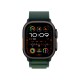Умные часы Apple Watch Ultra 2 (2024) GPS + Cellular, 49 мм, корпус из черного титана, ремешок Alpine Loop Dark Green зеленого цвета, HK, размер S