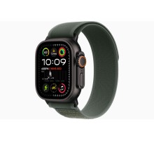 Умные часы Apple Watch Ultra 2 (2024) GPS + Cellular, 49 мм, корпус из черного титана, ремешок Green Trail Loop US, размер M/L