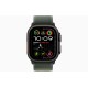 Умные часы Apple Watch Ultra 2 (2024) GPS + Cellular, 49 мм, корпус из черного титана, ремешок Green Trail Loop US, размер M/L