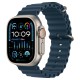 Умные часы Apple Watch Ultra 2 (2024) GPS + Cellular, 49 мм, корпус из бежевого титана, ремешок Ocean Band Navy синего цвета