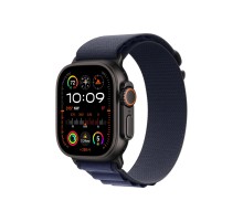 Умные часы Apple Watch Ultra 2 (2024) GPS + Cellular, 49 мм, корпус из черного титана, ремешок Alpine Loop Navy синего цвета, US, размер M
