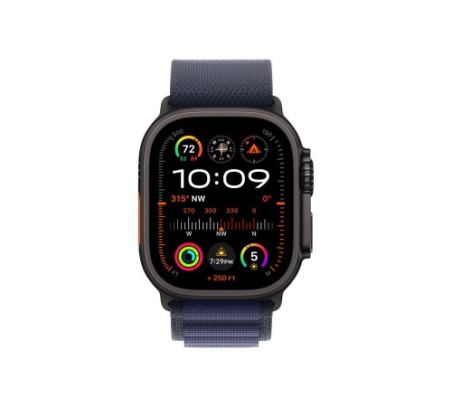 Умные часы Apple Watch Ultra 2 (2024) GPS + Cellular, 49 мм, корпус из черного титана, ремешок Alpine Loop Navy синего цвета, US, размер M Умные часы Apple Watch Ultra 2 (2024) GPS + Cellular, 49 мм, корпус из черного титана, ремешок Alpine Loop Navy синего цвета, US, размер M