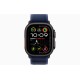 Умные часы Apple Watch Ultra 2 (2024) GPS + Cellular, 49 мм, корпус из черного титана, ремешок Blue Trail Loop US, размер S/M