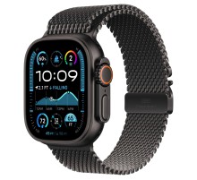 Умные часы Apple Watch Ultra 2 (2024) GPS + Cellular, 49 мм, корпус из черного титана, ремешок Black Titanium Milanese Loop, M