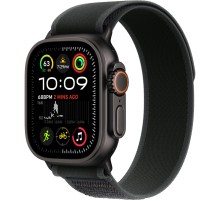 Умные часы Apple Watch Ultra 2 (2024) GPS + Cellular, 49 мм, корпус из черного титана, ремешок Black Trail Loop US, размер S/M