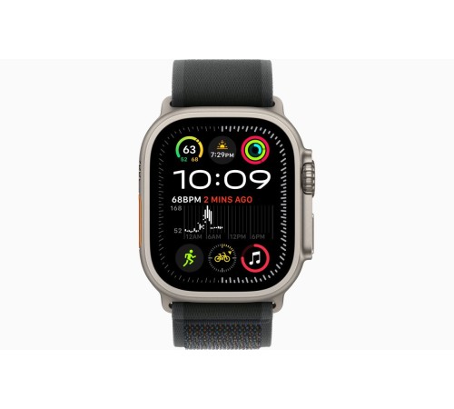 Умные часы Apple Watch Ultra 2 (2024) GPS + Cellular, 49 мм, корпус из бежевого титана, ремешок Black Trail Loop US, размер M/L Умные часы Apple Watch Ultra 2 (2024) GPS + Cellular, 49 мм, корпус из бежевого титана, ремешок Black Trail Loop US, размер M/L