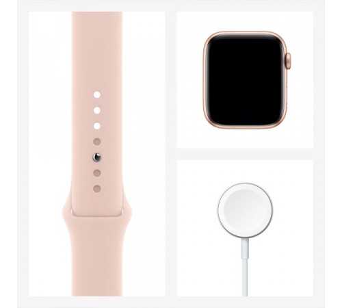 Умные часы Apple Watch Series 6 44 мм, алюминий золотистый, sport band pink