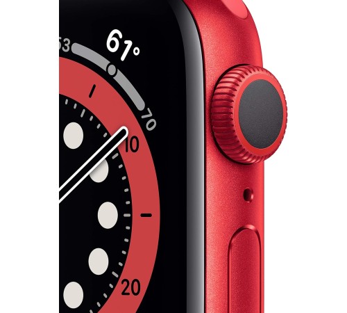 Умные часы Apple Watch Series 6 44 мм, красный корпус, sport band red