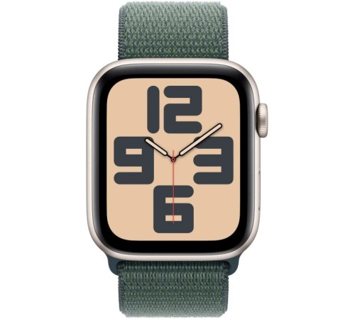 Умные часы Apple Watch SE 2 (2024) 40mm Starlight Aluminum Case with Lake Green Sport Loop