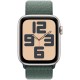 Умные часы Apple Watch SE 2 (2024) 40mm Starlight Aluminum Case with Lake Green Sport Loop