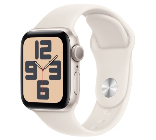Умные часы Apple Watch SE 2 (2024) 40mm Starlight Aluminum Case with Starlight Sport Band S/M (MXEF3)