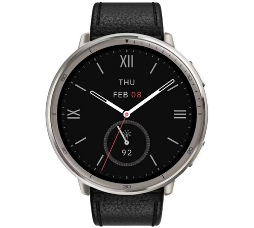 Умные часы Amazfit Active 2 Black Leather (Черный)