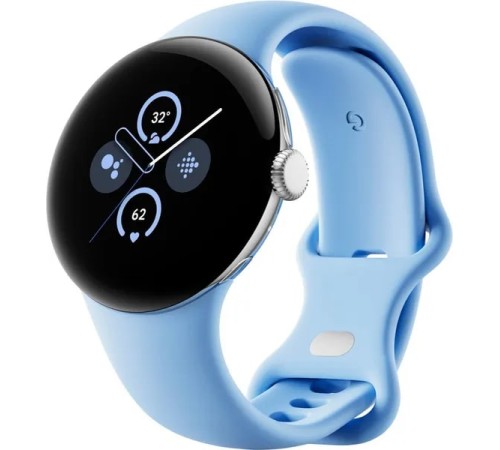 Умные часы Google Pixel Watch 2 LTE Polished Silver Case / Bay Band, US 